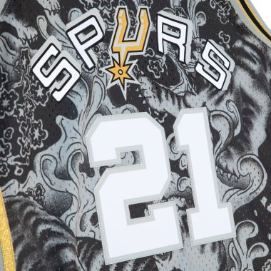 Tim Duncan San Antonio Spurs Mitchell & Ness Youth Swingman Throwback Jersey - Black