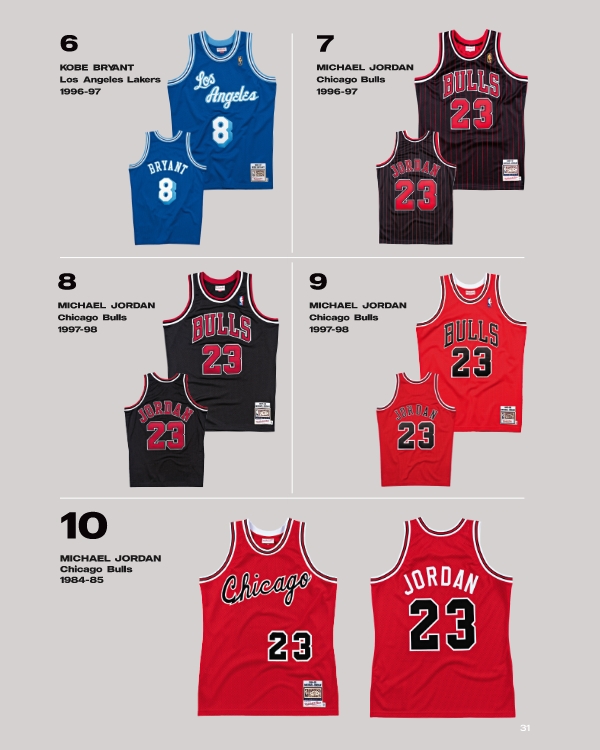 #6 Kobe Bryant - #7 Michael Jordan - #8 Micheal Jordan - #9 Michael Jordan - #10 Michael Jordan